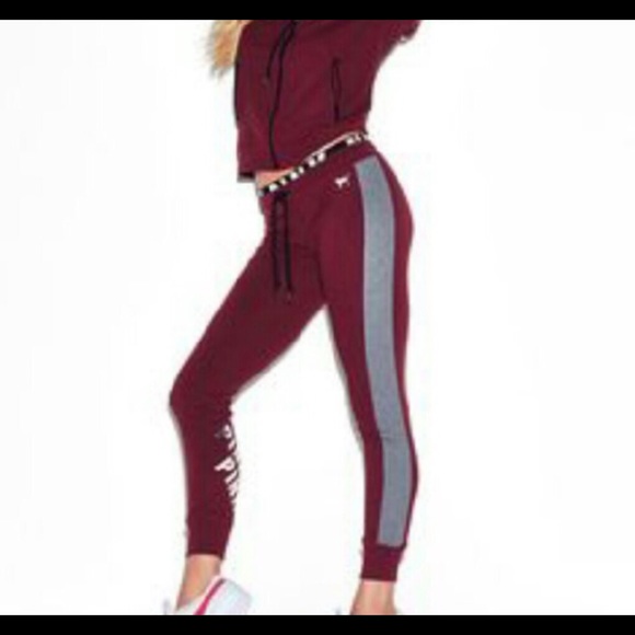 ISO BURGUNDY PINK JOGGERS