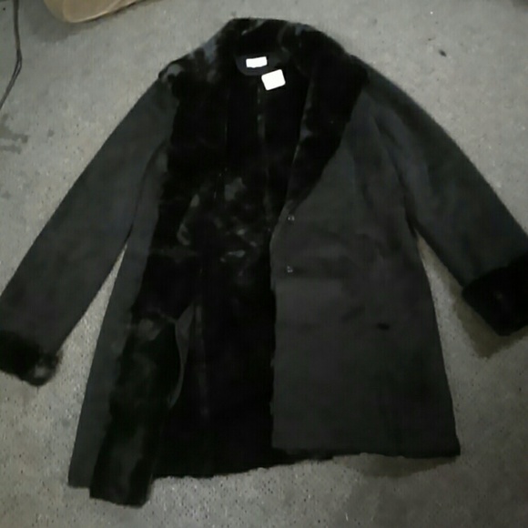 Ann Taylor Loft Faux suede coat
