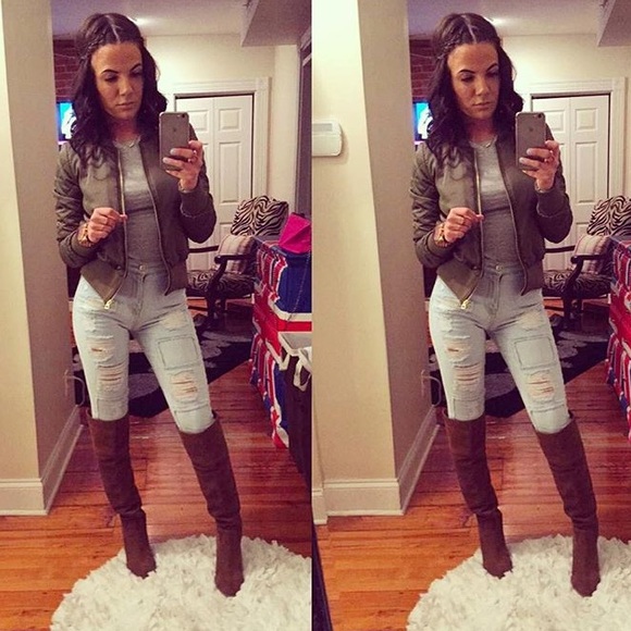 Michael Kors Suede Knee High boots