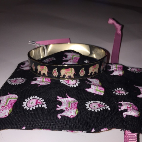 Vera Bradley Pink Elephant Bangle