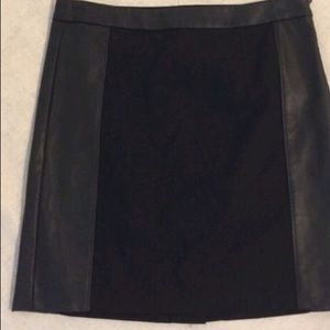 The Limited Faux Leather Panel Skirt