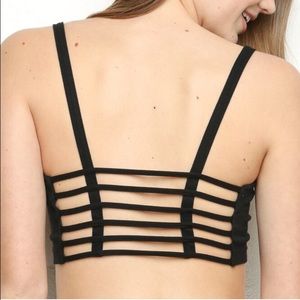 Black brandy Melville open back bando 😛