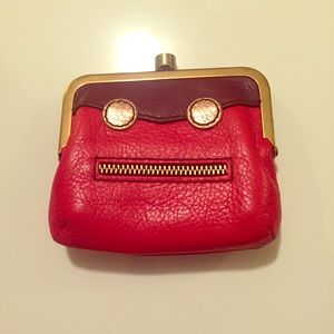 Fossil Leather Robot Face Wallet