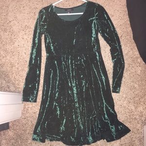Velvet skater dress