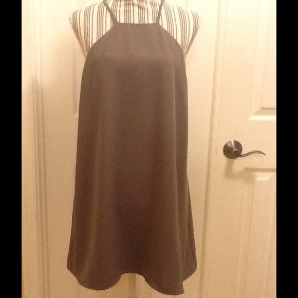Sexy Tobi Olive Green Swing Dress.  Medium.