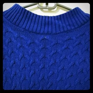 Studio Works| Blue Cable Knit Sweater