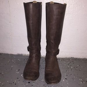 Frye Melissa Gore Zip Boot, Dark Brown Leather