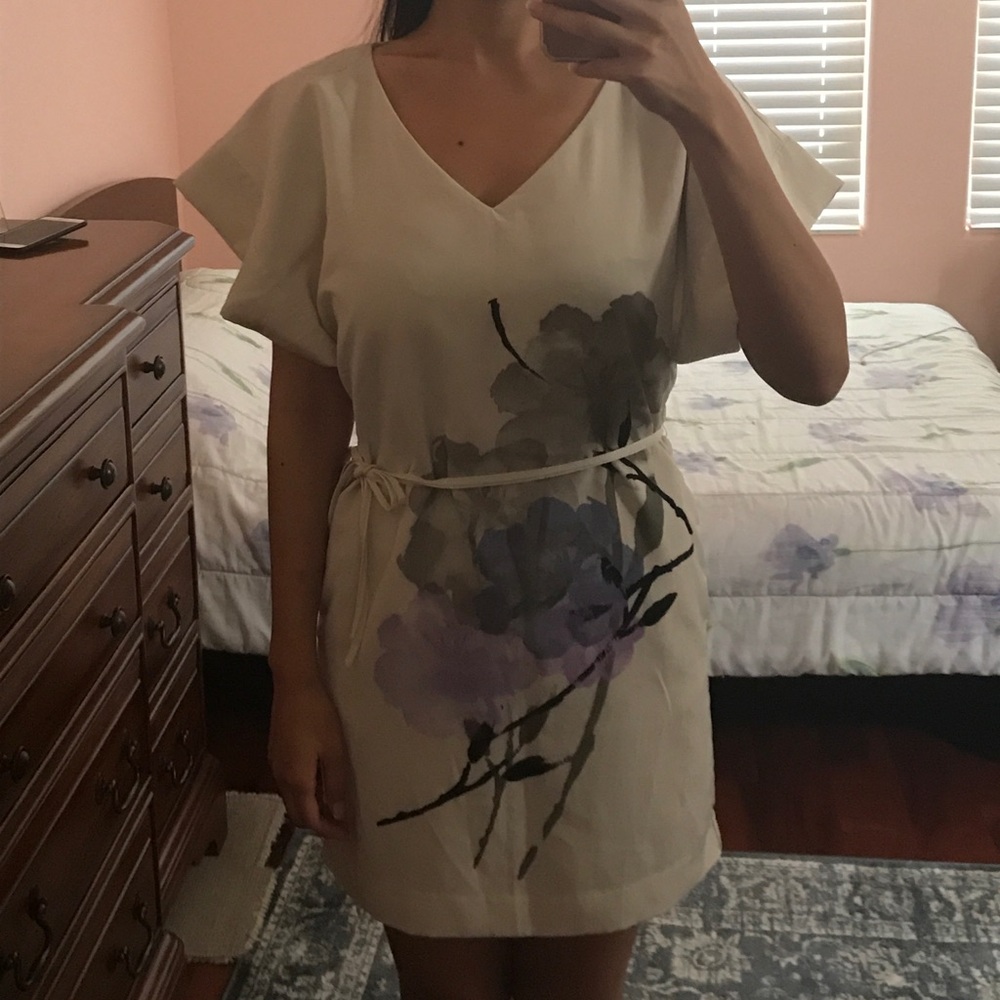 Beige New York & Company Dress Sz XS