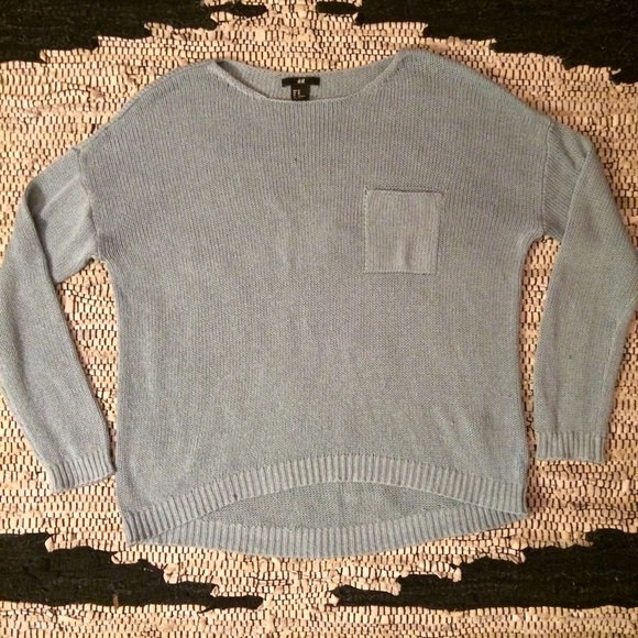 H&M light blue long sleeve sweater