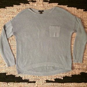 H&M light blue long sleeve sweater