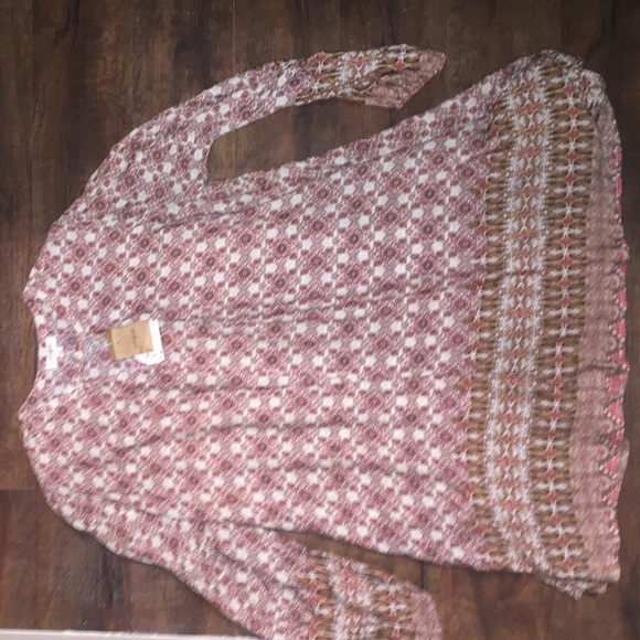 Boho long sleeve dress