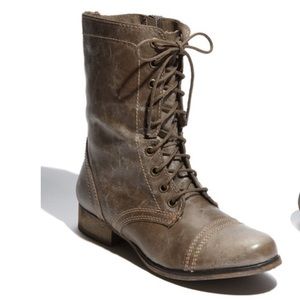 Steve Madden Leather Combat Boots