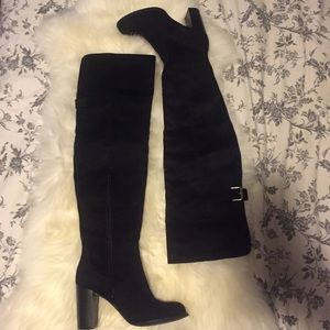 Forever21 Over The Knee Black Boots