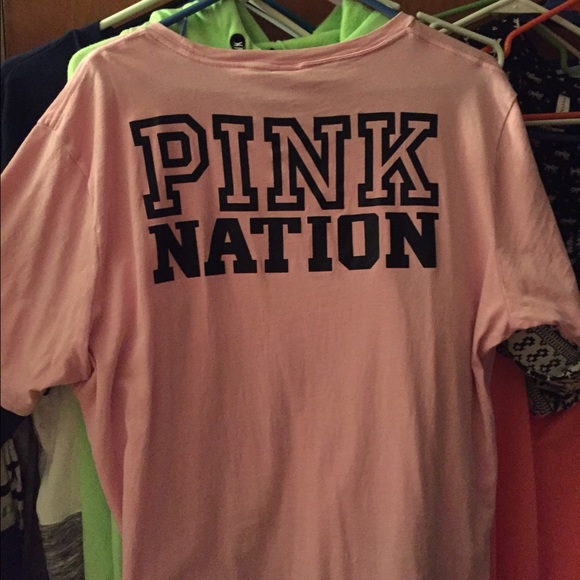 Pink nation short sleeved tee
