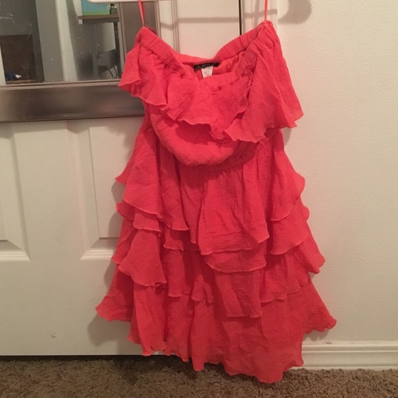 pink/peach dress