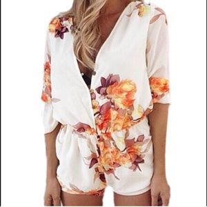 NWT light floral romper