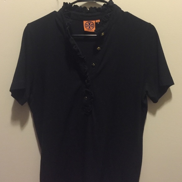 Tory Burch Short-Sleeved Lidia Polo Size Large