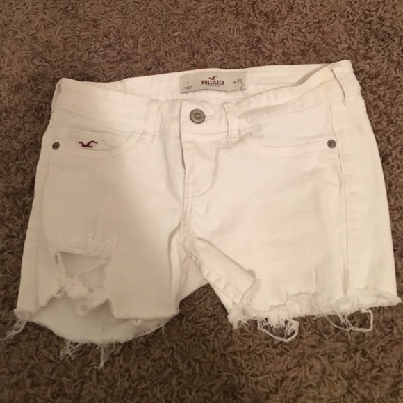 white jean shorts