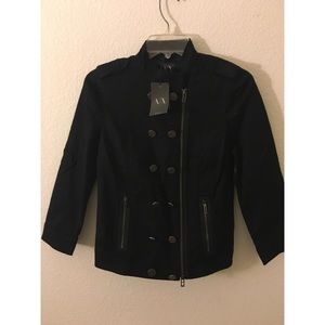 A/X black military jacket
