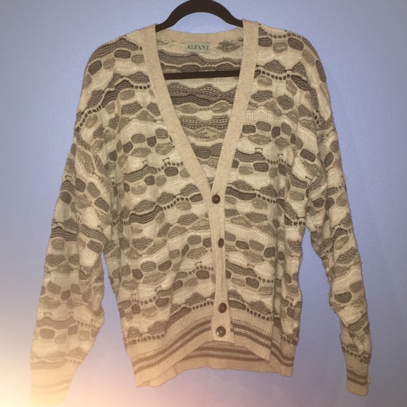 ALFANI - vintage, comfy oversized cardigan sweater