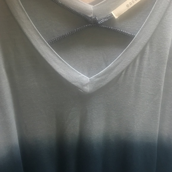 DIP DYE V-NECK TUNIC - Picture 3 of 3