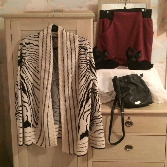 Zebra Print Urban Outfitters Cardigan