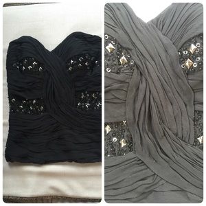 Bebe Chiffon Bustier