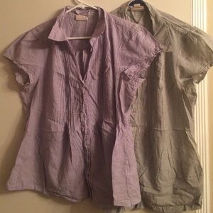 Two converse one star shirts
