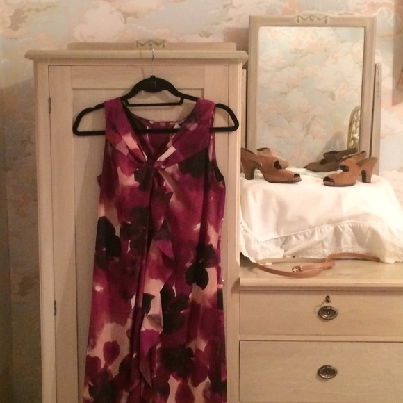 Pink Floral Loft Shift Dress