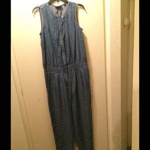 DKNY Chambray Jumper/One-Piece