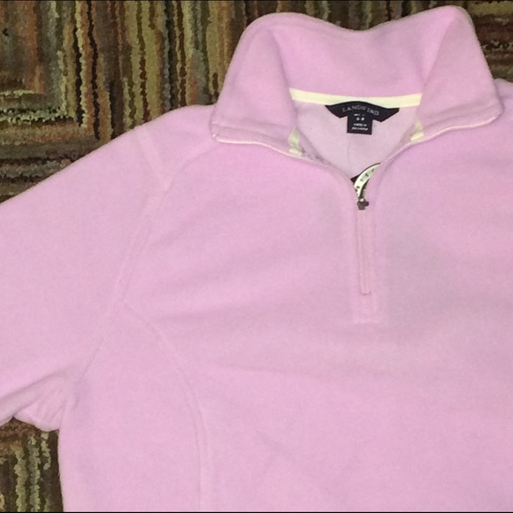 New Lands' End soft pink fleece.