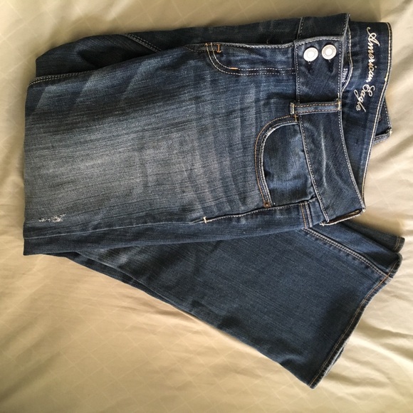 🚫Sold in Bundle AEO Artist Cut Jeans 8 Petite - Picture 3 of 3