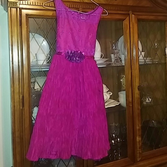 EMILY WEST girls size16 red violet fancy dress