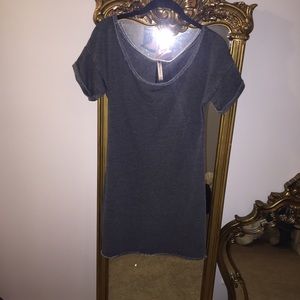 Grey jersey lounge dress