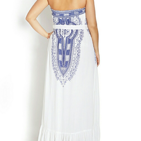 HOST PICK F21 women's white free spirit maxi dress - Picture 2 of 3