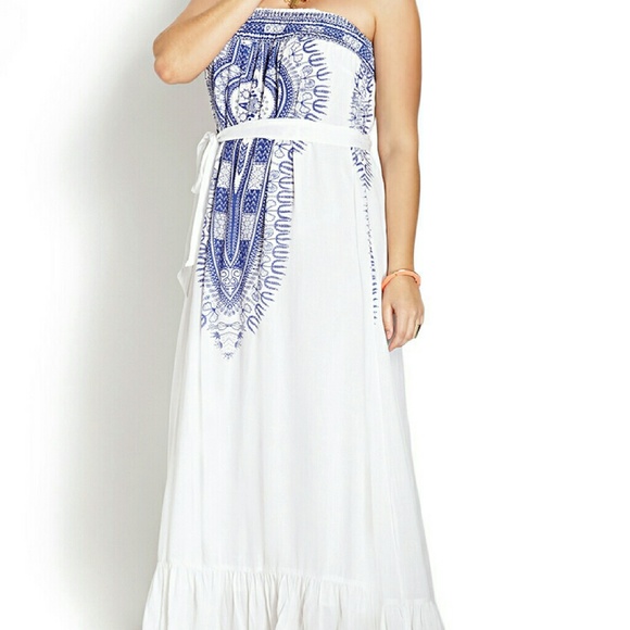 HOST PICK F21 women's white free spirit maxi dress - Picture 3 of 3