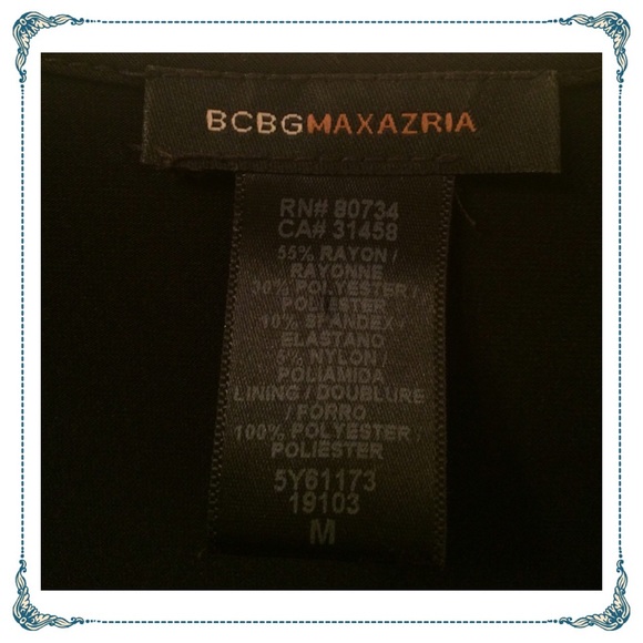 BCBG MAXAZRIA   black wrap dress - Picture 3 of 3