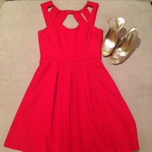 Betsey Johnson red cutout dress