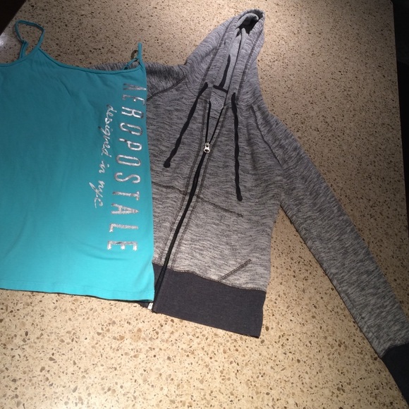 Aèropostale tank-top and So sweatshirt