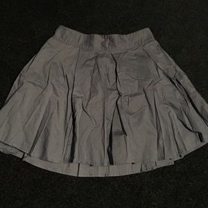 Blue pleated skirt
