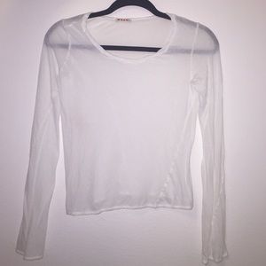 Marni sheer long sleeved top