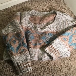 Cropped Free People sweater!!