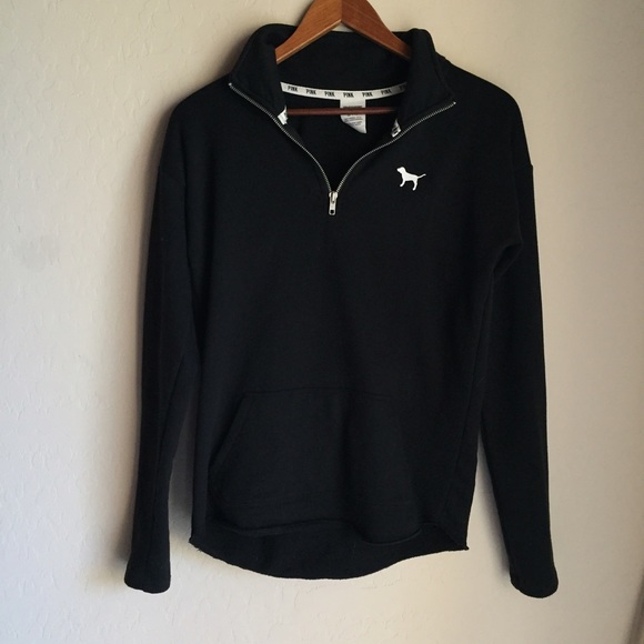 PINK Victoria's Secret Jackets & Blazers - PINK "Perfect Quarter Zip Hoodie"