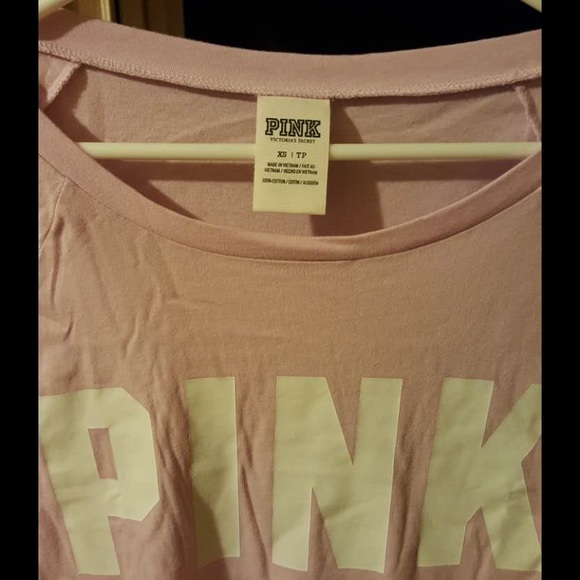 Victoria secret pink lilac open neck long sleeve - Picture 2 of 4