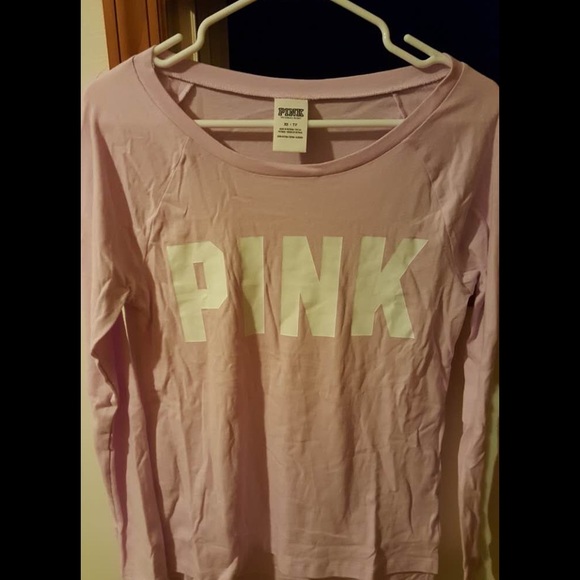 Victoria secret pink lilac open neck long sleeve - Picture 3 of 4