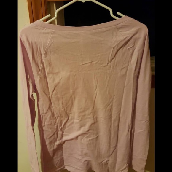 Victoria secret pink lilac open neck long sleeve - Picture 4 of 4