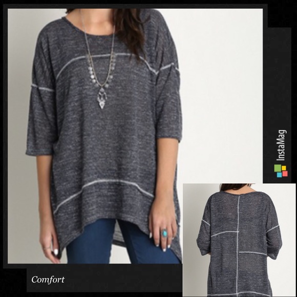 CUTE, RELAXED FIT STITCH TUNIC - Picture 3 of 3