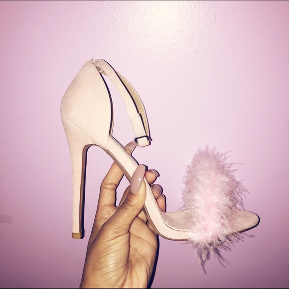 Pink Fur Heels