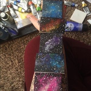 Tiny galaxy paintings
