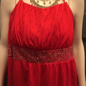 Lane Bryant red halter top